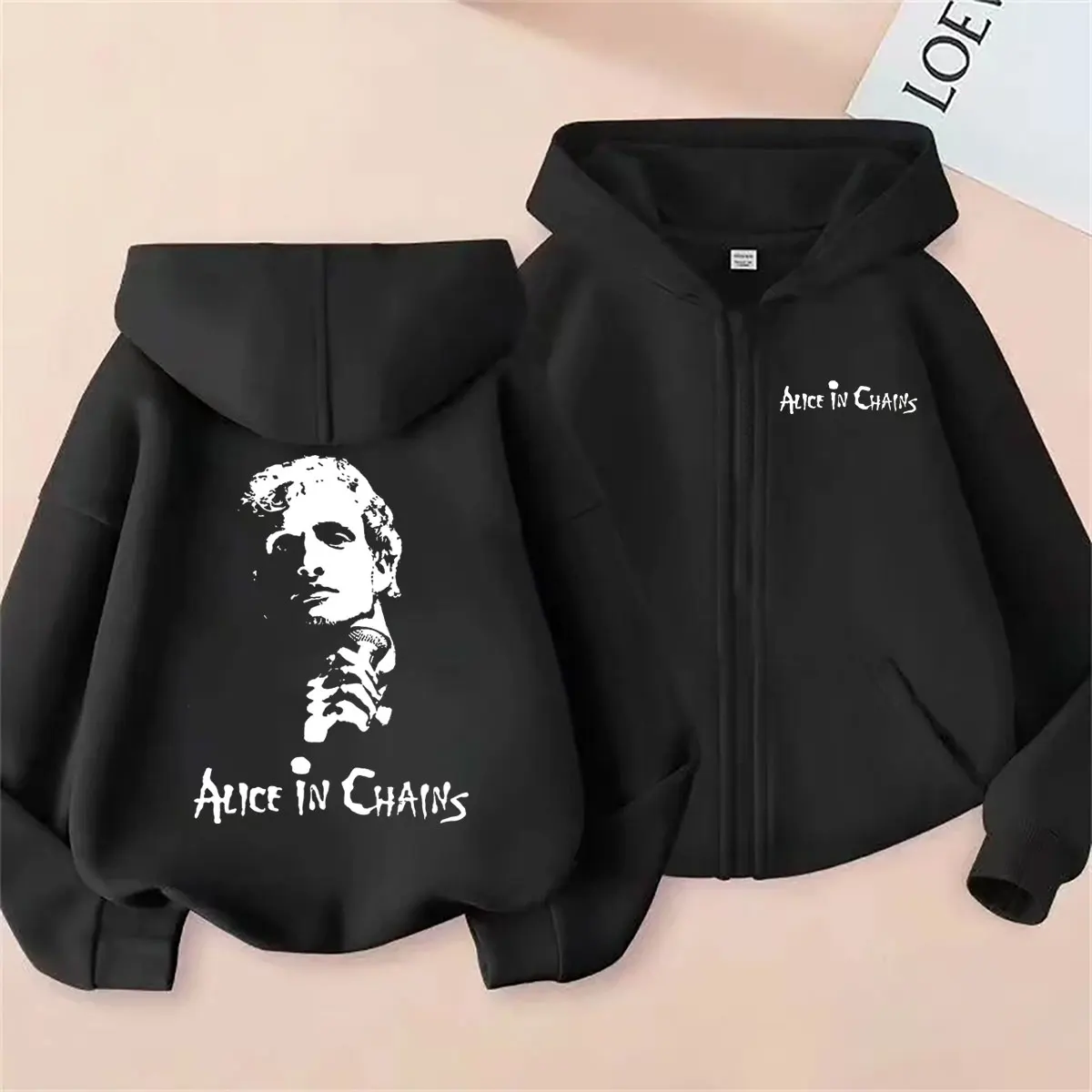 Rock Band Alice in Chains Face Graphic Zipper Hoodie Men Women Gothic Punk Oversized Streetwear Male Casual Zip Up Jacket Coat
Rock Band Alice in Chains Face Graphic Zipper Hoodie Men Women Gothic Punk Oversized Streetwear Male Casual Zip Up Jacket Coat