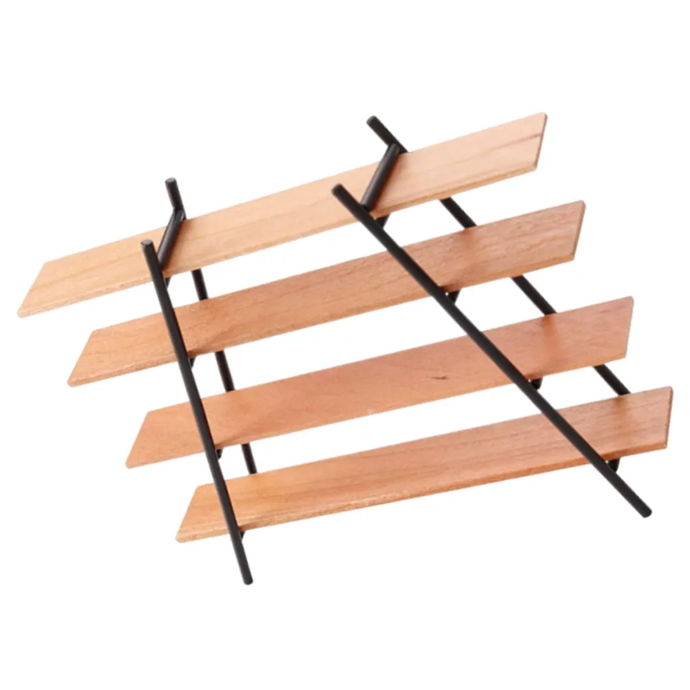 Irregular Four-Tier Miniature Bookshelf Wood Dollhouse Shelf Mini Display Stand for Tiny Books Figurines Decor Miniature Scene
Irregular Four-Tier Miniature Bookshelf Wood Dollhouse Shelf Mini Display Stand for Tiny Books Figurines Decor Miniature Scene