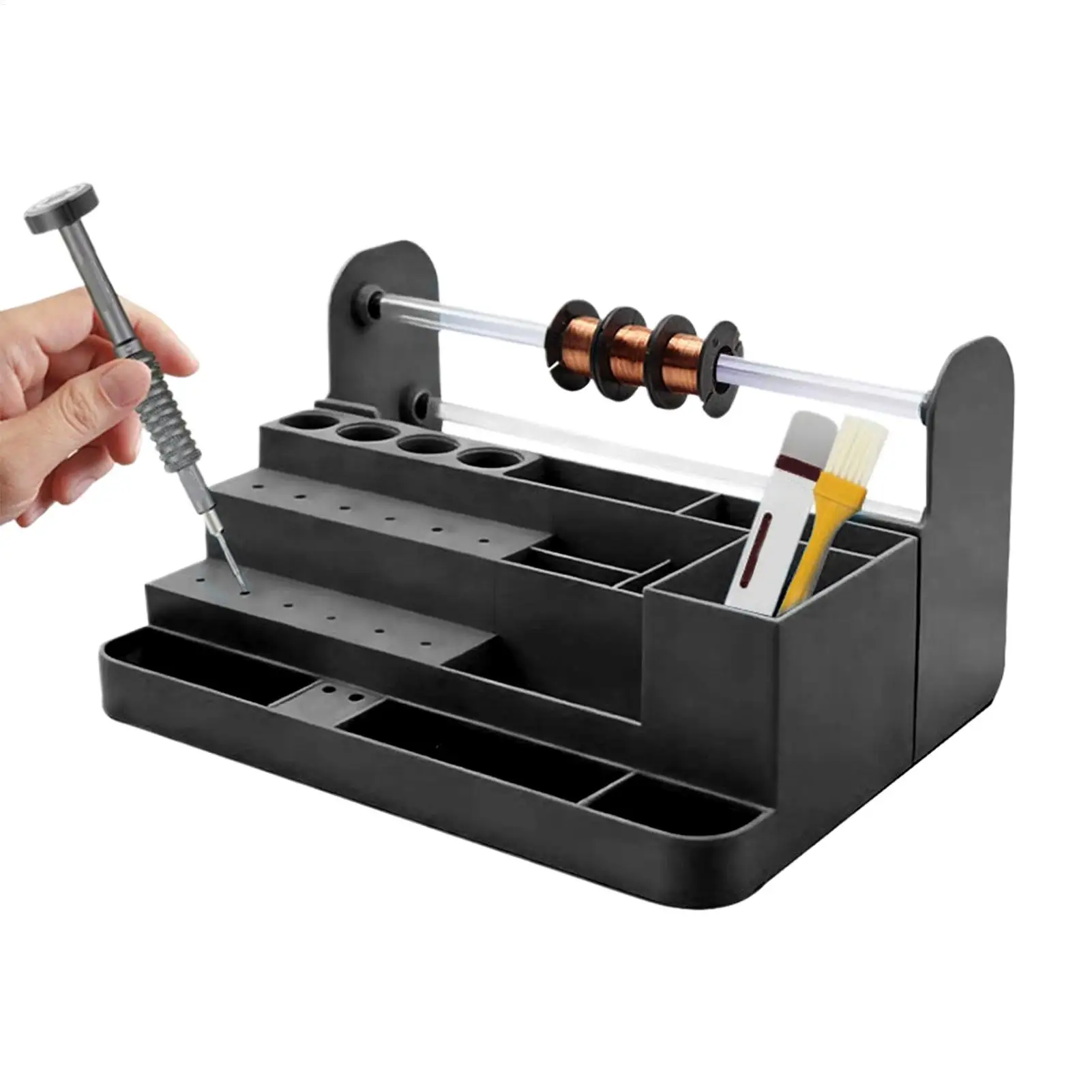 Screwdriver Organizer Space-Saving Heavy-Duty Desktop Storage Electronics Repair Tool Storage Holder for Home Workbench Shop
Screwdriver Organizer Space-Saving Heavy-Duty Desktop Storage Electronics Repair Tool Storage Holder for Home Workbench Shop