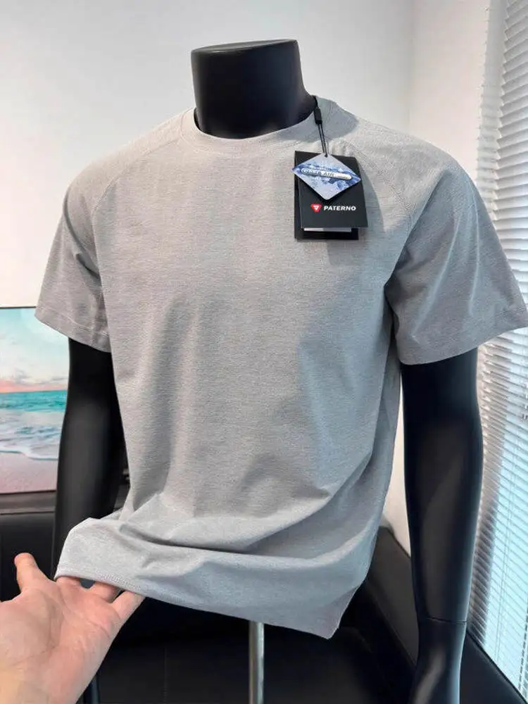 Гонконг Sle Casual Qui Dry Ice Silk Футболка для бега Мужская летняя ort Sve Fitn Pure Color Спортивная одежда Молодежная
Гонконг Sle Casual Qui Dry Ice Silk Футболка для бега Мужская летняя ort Sve Fitn Pure Color Спортивная одежда Молодежная