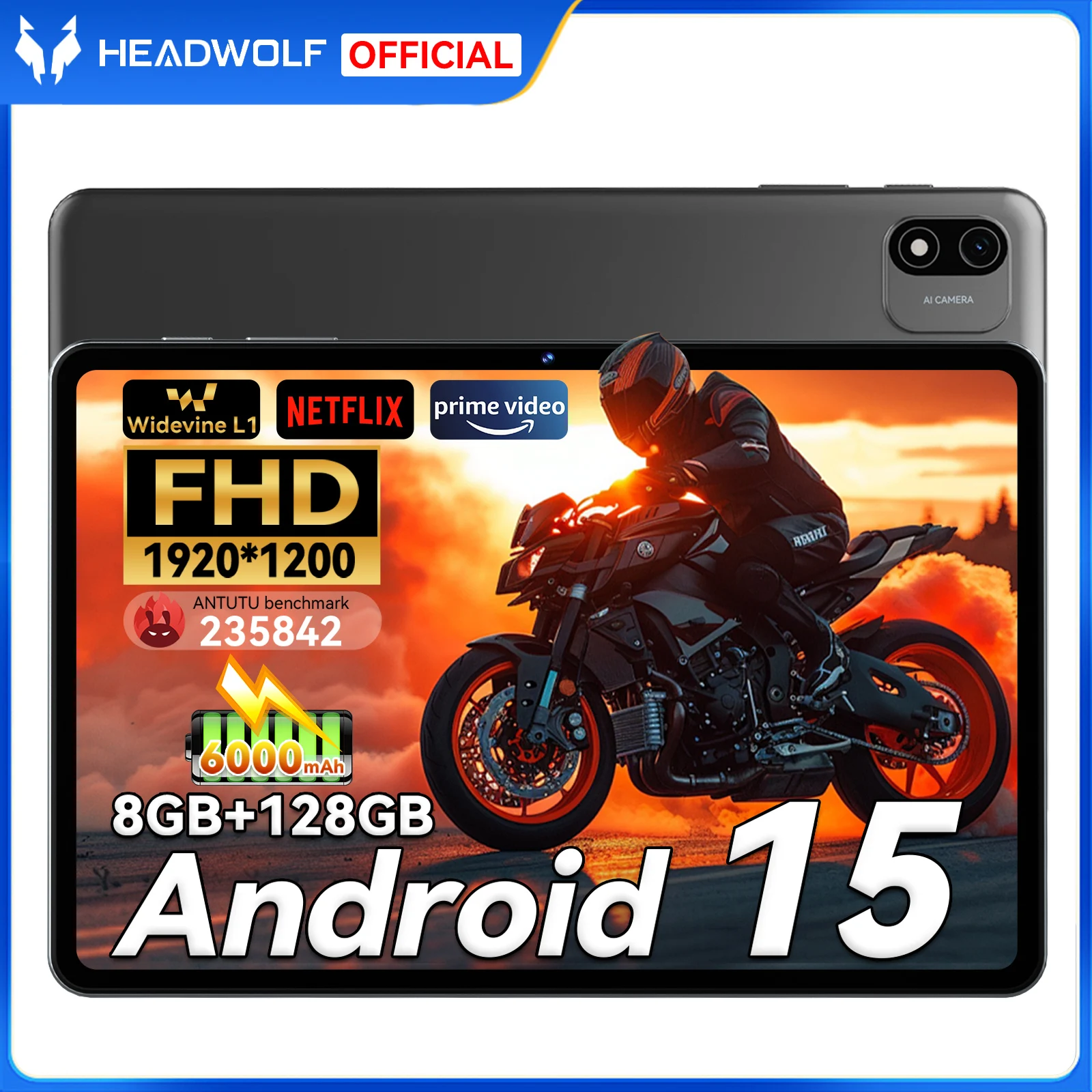 Headwolf WPad6 Android 15 Планшет 10 дюймов 4 + 4 ГБ Ram128 ГБ ПЗУ Wi-Fi Планшетный ПК Аккумулятор 6000 мАч
Headwolf WPad6 Android 15 Планшет 10 дюймов 4 + 4 ГБ Ram128 ГБ ПЗУ Wi-Fi Планшетный ПК Аккумулятор 6000 мАч