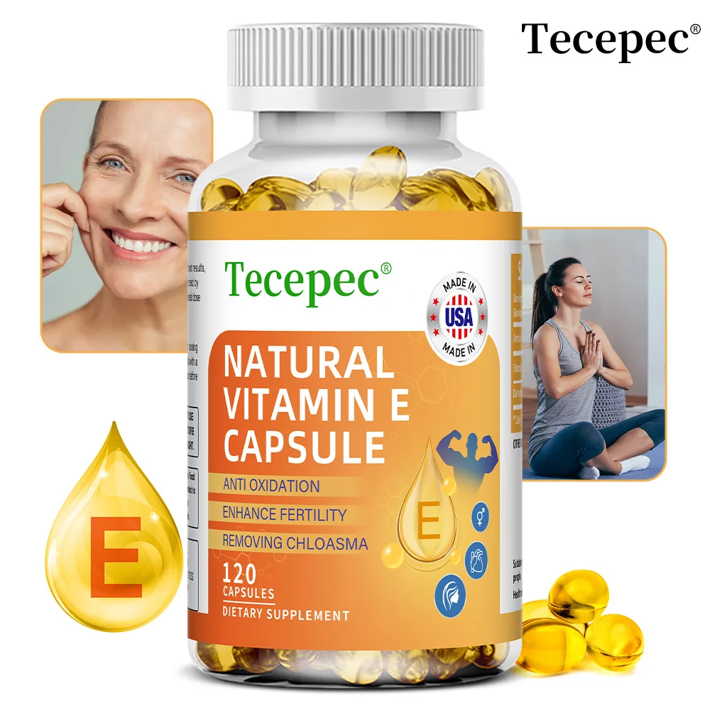 Natural Vitamin E Capsules - Antioxidation,Supports Skin, Boosts Immunity, Anti-aging, Reduces Wrinkles,Dietary Supplement
Natural Vitamin E Capsules - Antioxidation,Supports Skin, Boosts Immunity, Anti-aging, Reduces Wrinkles,Dietary Supplement