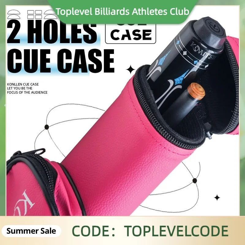 KONLLEN Pool Cue Case with 1x1 PU Pool Stick Case Holds 2 holes Billiard Stick Large Capacity Carrying Cases
KONLLEN Pool Cue Case with 1x1 PU Pool Stick Case Holds 2 holes Billiard Stick Large Capacity Carrying Cases