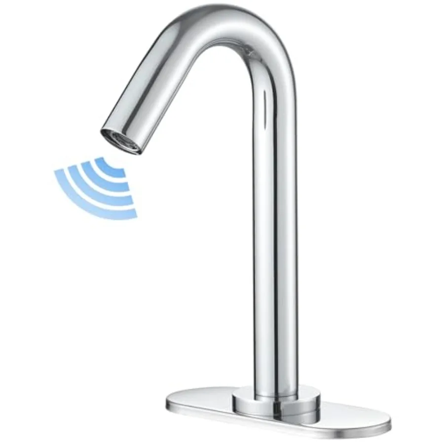 Touchless Bathroom Sink Faucet, Automatic Motion Sensor Faucet, Hand-Free Electric Smart Commercial Sink Faucet, with Hole Cove
Touchless Bathroom Sink Faucet, Automatic Motion Sensor Faucet, Hand-Free Electric Smart Commercial Sink Faucet, with Hole Cove