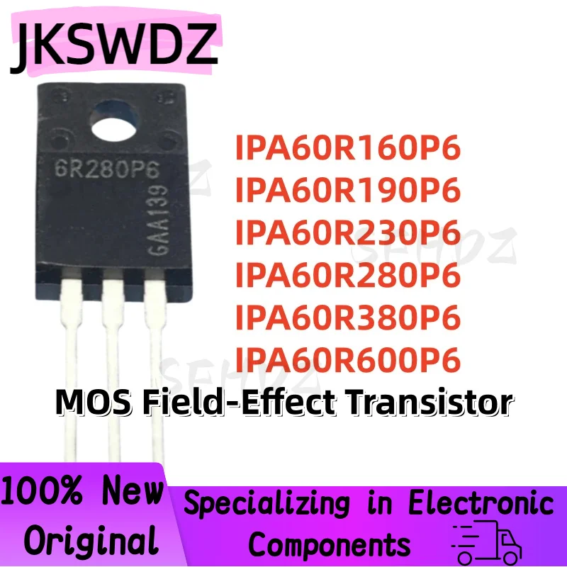 10PCS 100% NEW IPA60R160P6 IPA60R190P6 IPA60R230P6 IPA60R280P6 IPA60R380P6 IPA60R600P6 TO-220F MOS Field-Effect Transistor
10PCS 100% NEW IPA60R160P6 IPA60R190P6 IPA60R230P6 IPA60R280P6 IPA60R380P6 IPA60R600P6 TO-220F MOS Field-Effect Transistor