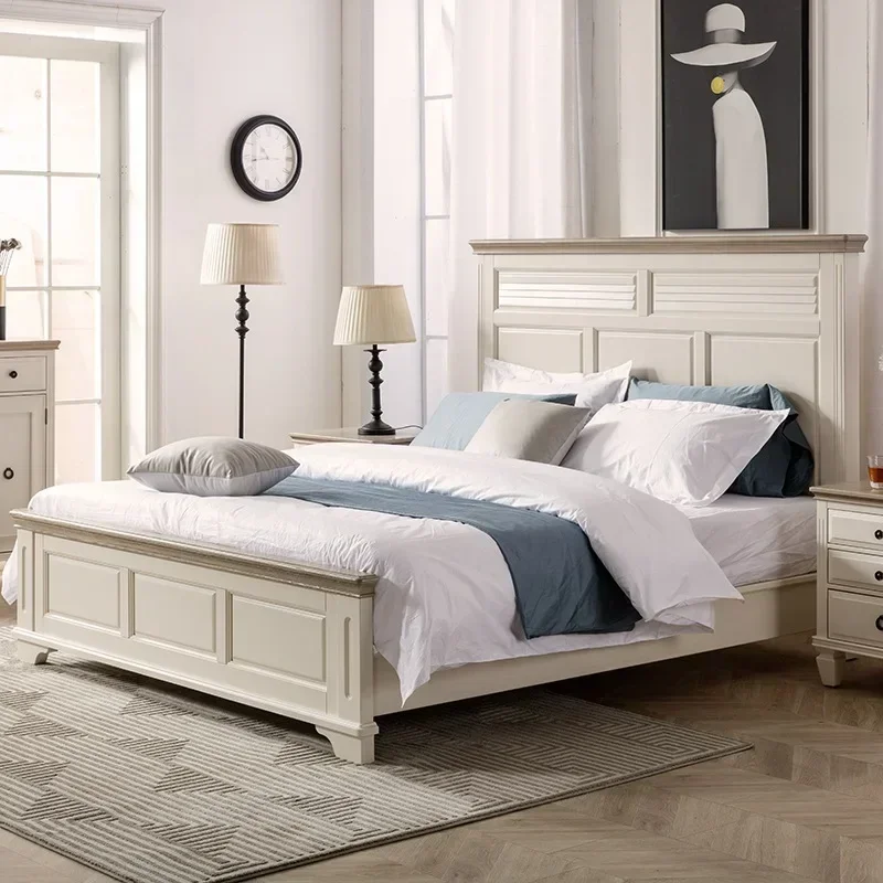 American light luxury solid wood 1.8 meters modern simple double bed 1.5 second bedroom white princess light luxury wedding bed
American light luxury solid wood 1.8 meters modern simple double bed 1.5 second bedroom white princess light luxury wedding bed