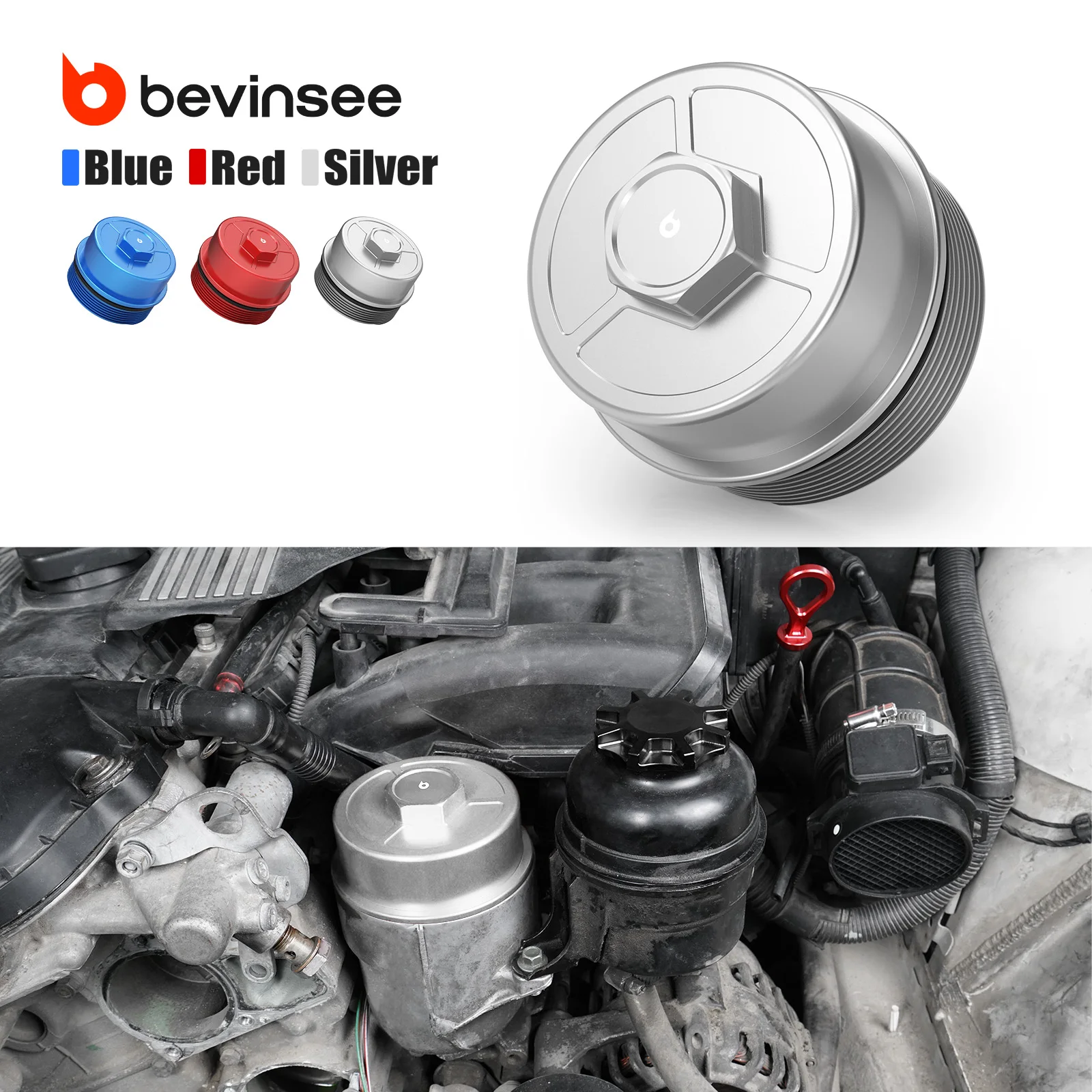 BEVINSEE Oil Filter Lid Cap for BMW M52 M54 engines for BMW E46 E36 E39 E60 E61 X3 E83 X5 E53 Z3 Z4 E85
BEVINSEE Oil Filter Lid Cap for BMW M52 M54 engines for BMW E46 E36 E39 E60 E61 X3 E83 X5 E53 Z3 Z4 E85