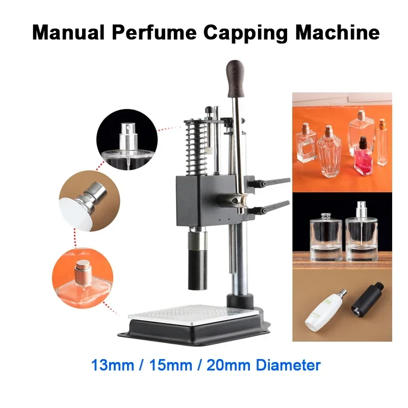 Hot Sale Capping Machine Optional 13MM 15mm 20mm Caliber for Perfume Bottle Collar Ring Crimping Vial Top Pressing Sealing
Hot Sale Capping Machine Optional 13MM 15mm 20mm Caliber for Perfume Bottle Collar Ring Crimping Vial Top Pressing Sealing