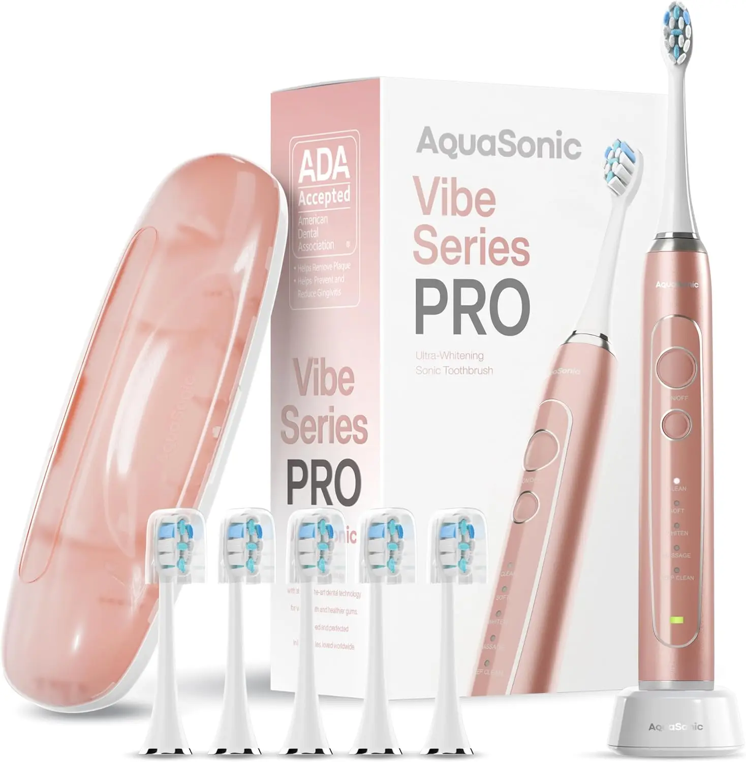 Ultra-Whitening Electric Toothbrush with 5 Modes, Smart Timers, Travel Case & 6 Brush Heads – ADA Accepted
Ultra-Whitening Electric Toothbrush with 5 Modes, Smart Timers, Travel Case & 6 Brush Heads – ADA Accepted