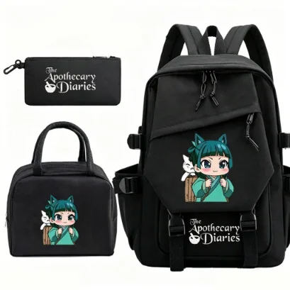 3Pcs The Apothecary Diaries Anime Backpack Set Large Capacity Lightweight Schoolbag for Boy Girls Knapsack Women Outdoor Bookbag
3Pcs The Apothecary Diaries Anime Backpack Set Large Capacity Lightweight Schoolbag for Boy Girls Knapsack Women Outdoor Bookbag