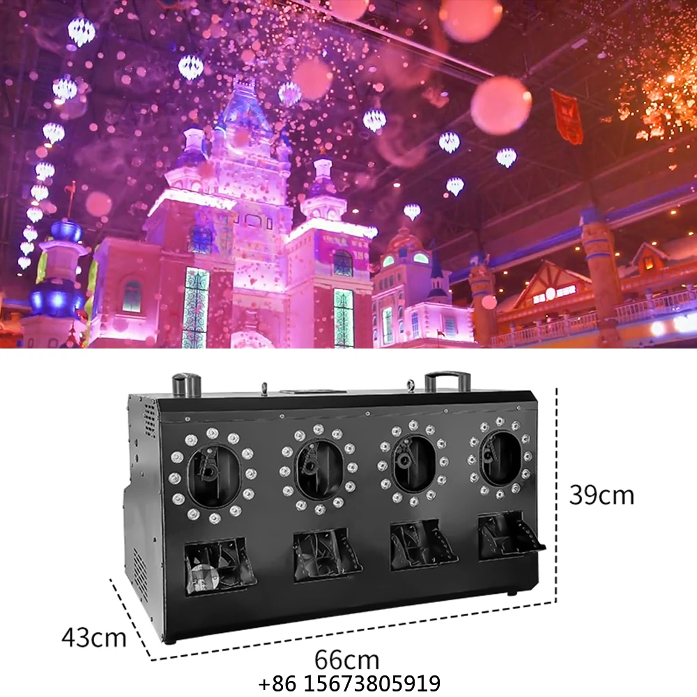 3000W Led 4 Heads Smoke Bubble hine With Fog for Wedding Party Stage Events
3000W Led 4 Heads Smoke Bubble hine With Fog for Wedding Party Stage Events