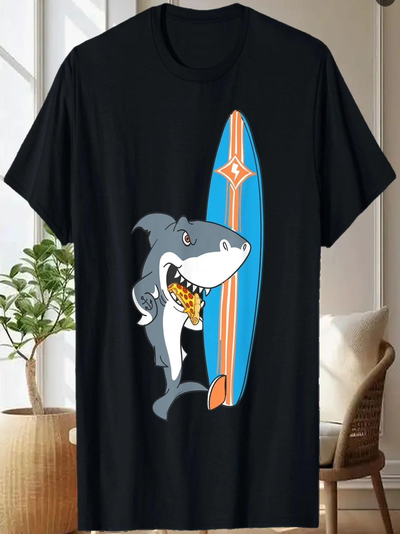 Surfing Shark Eating Pizza - футболка с забавным мультяшным рисунком Surfer Surf
Surfing Shark Eating Pizza - футболка с забавным мультяшным рисунком Surfer Surf