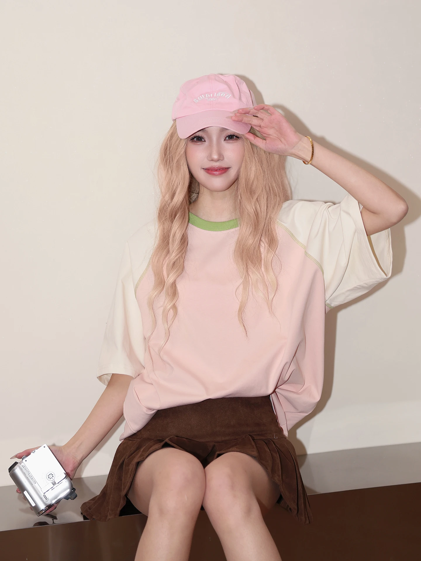 Heji Korean Style Short Sleeve Sporty Women's T-shirt Slimming Base Layer Shirt Summer Fashion Shoulder Insert Design
Heji Korean Style Short Sleeve Sporty Women's T-shirt Slimming Base Layer Shirt Summer Fashion Shoulder Insert Design
