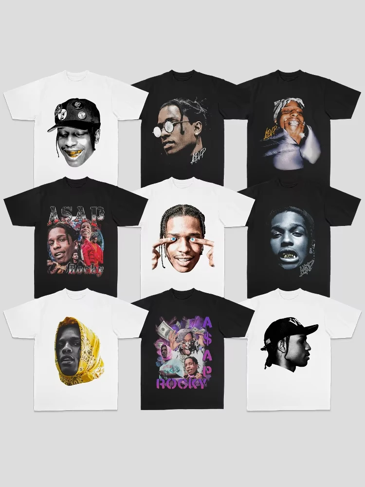 ASAP Hip Hop Rap Rap American Street Print Loose Breathable Crew Neck T-shirt Summer New Men's and Women's Streetwear
ASAP Hip Hop Rap Rap American Street Print Loose Breathable Crew Neck T-shirt Summer New Men's and Women's Streetwear