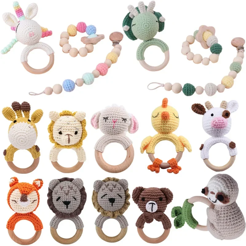 Newborn Gift Set 1 Pack Baby Rattle Toy/3pcs/set Pacifier Clip with Crochet Teether Suitable for 0-12 months Babies
Newborn Gift Set 1 Pack Baby Rattle Toy/3pcs/set Pacifier Clip with Crochet Teether Suitable for 0-12 months Babies