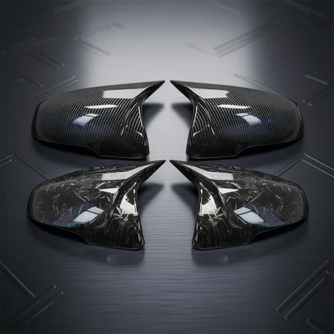 M style Rearview Mirror Cover Cap Real Carbon Fiber for BMW 1 2 Series F45 F40 Z4 G29 X1 F48 F49 X2 F39 Toyota Supra 2019-2023