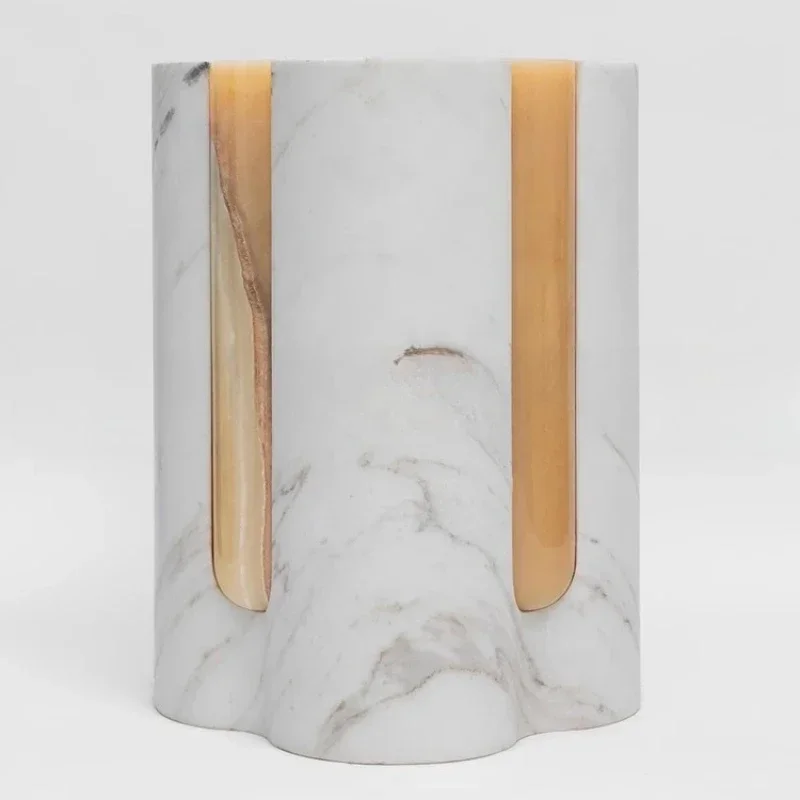 Italian light luxury natural marble edge table, bedside table
Italian light luxury natural marble edge table, bedside table