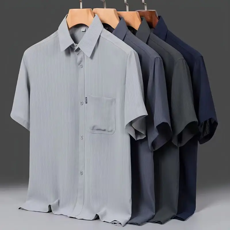 Summer Ice Silk Men's Long-sleeved Shirt Dad Summer Shirt Middle-aged and Elderly Men Thin Sun Protection Grandfather's Clothes
Summer Ice Silk Men's Long-sleeved Shirt Dad Summer Shirt Middle-aged and Elderly Men Thin Sun Protection Grandfather's Clothes