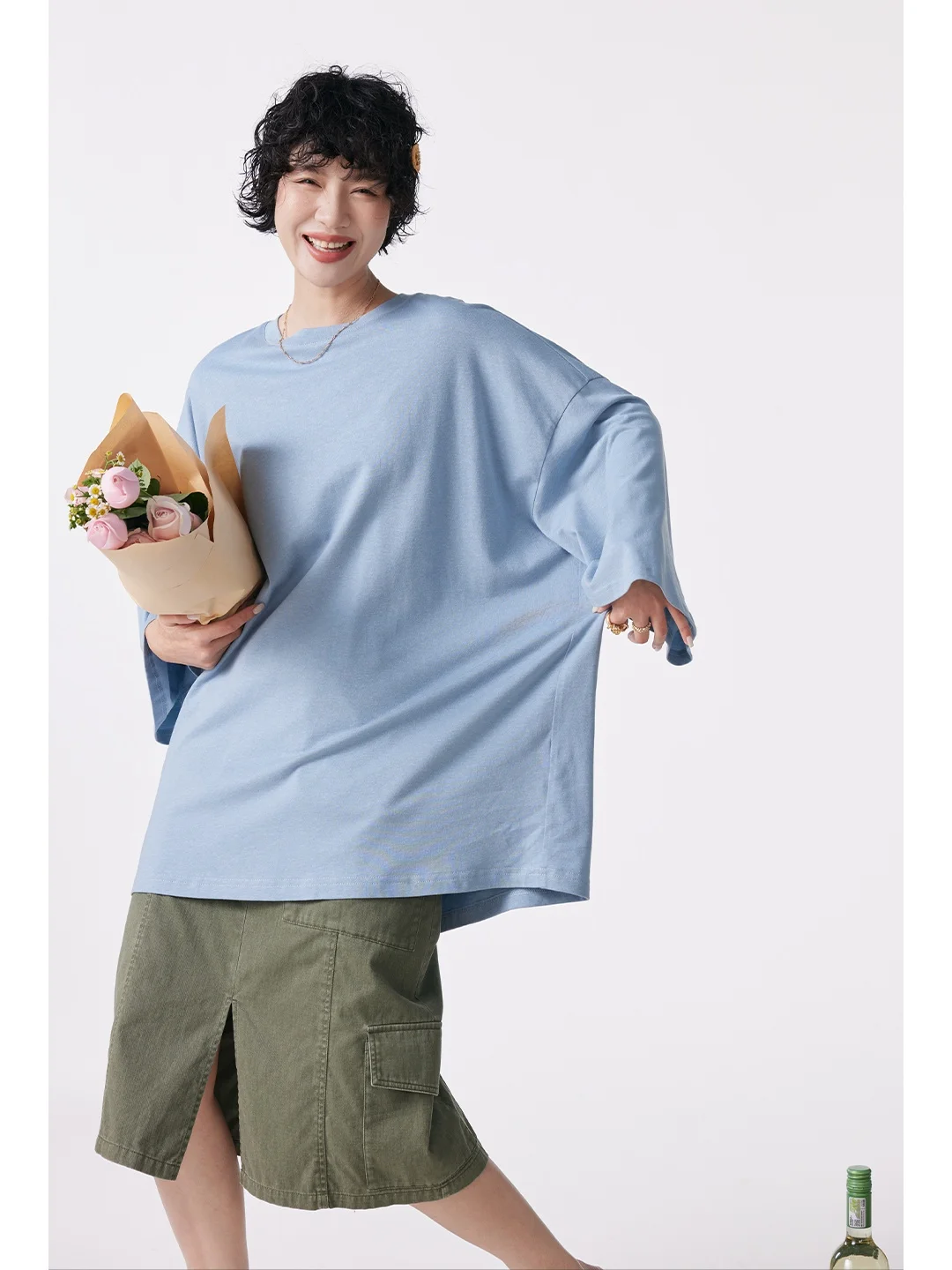 Loose Casual Women's T-shirt Summer New Korean Style Cotton Long Sleeve round Neck Basic Color Fashionable Lazy Feeling
Loose Casual Women's T-shirt Summer New Korean Style Cotton Long Sleeve round Neck Basic Color Fashionable Lazy Feeling