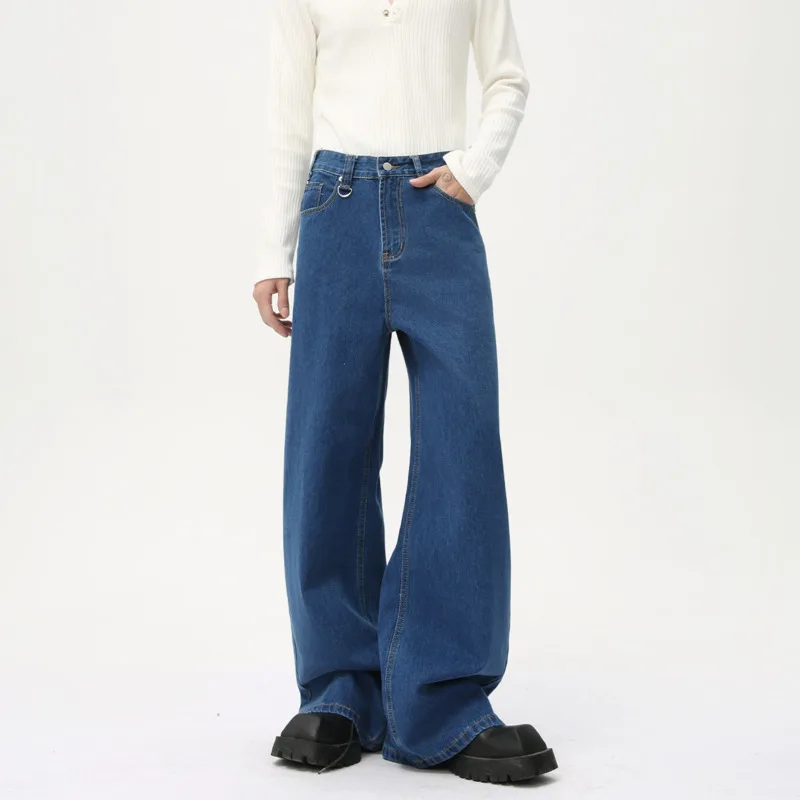 SYUHGFA Fashion 2025 Spring Men's Jeans Solid Color Vintage Bottom Niche Design Straight Wide Leg Male Denim Trousers
SYUHGFA Fashion 2025 Spring Men's Jeans Solid Color Vintage Bottom Niche Design Straight Wide Leg Male Denim Trousers