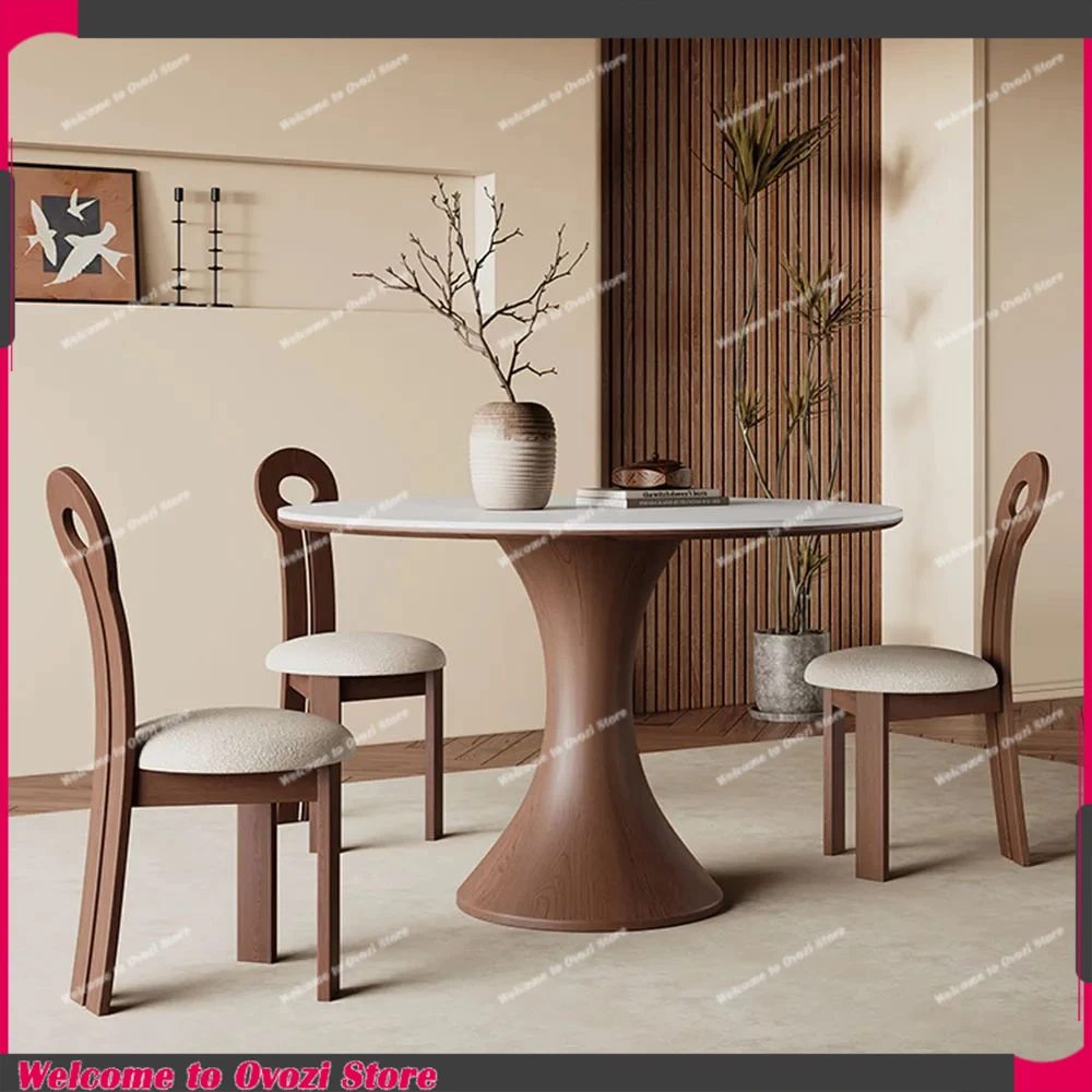 Vintage Style Waterproof Dining Table Modern Chair Design Round Dining Table Farmhouse Hotel Mesa De Comedor Home Furniture
Vintage Style Waterproof Dining Table Modern Chair Design Round Dining Table Farmhouse Hotel Mesa De Comedor Home Furniture