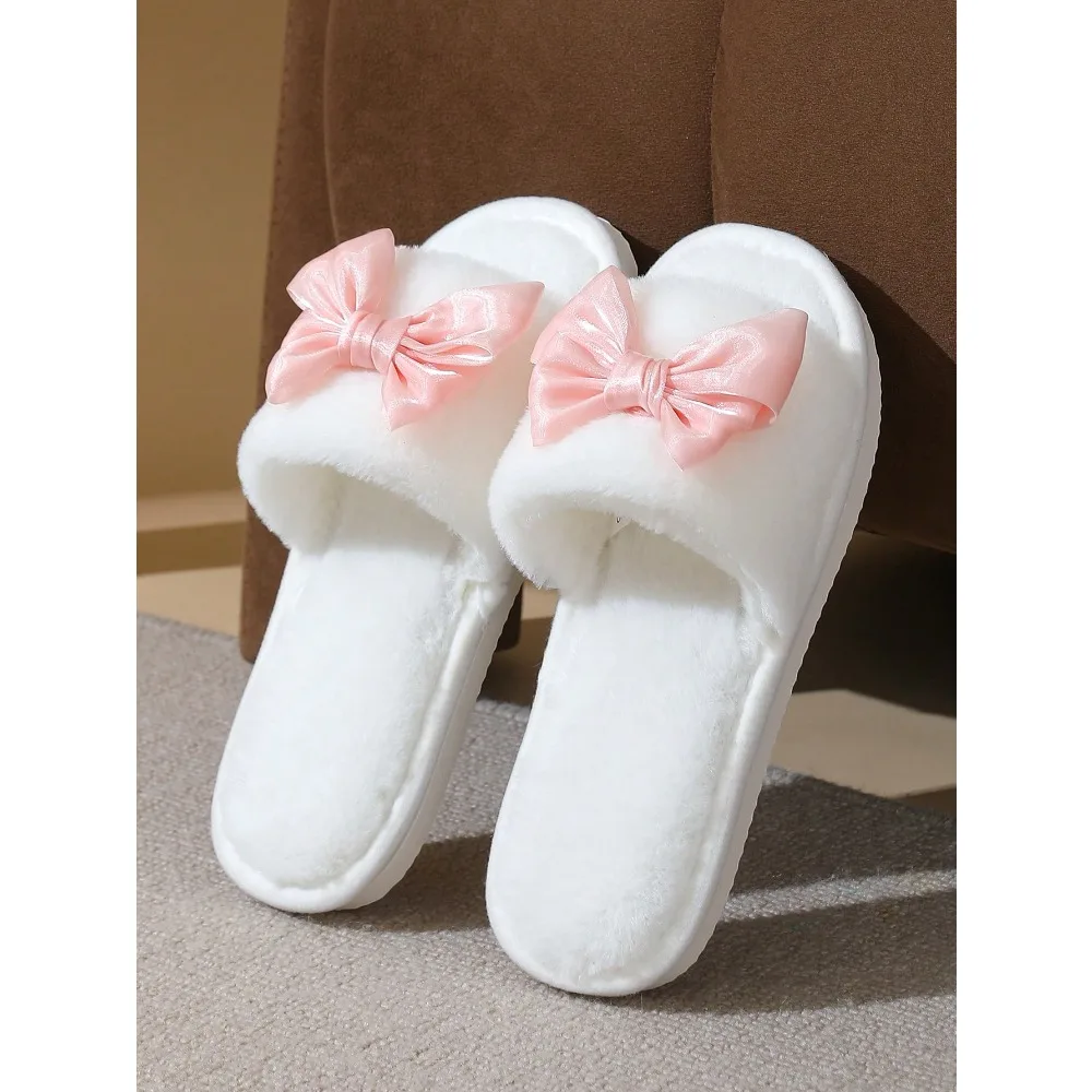 Women's Bowknot Open Toe Slippers, Comfortable Indoor House Shoes, Lightweight, Non-Slip, Suitable For Spring, Autumn, All Seasons
Women's Bowknot Open Toe Slippers, Comfortable Indoor House Shoes, Lightweight, Non-Slip, Suitable For Spring, Autumn, All Seasons