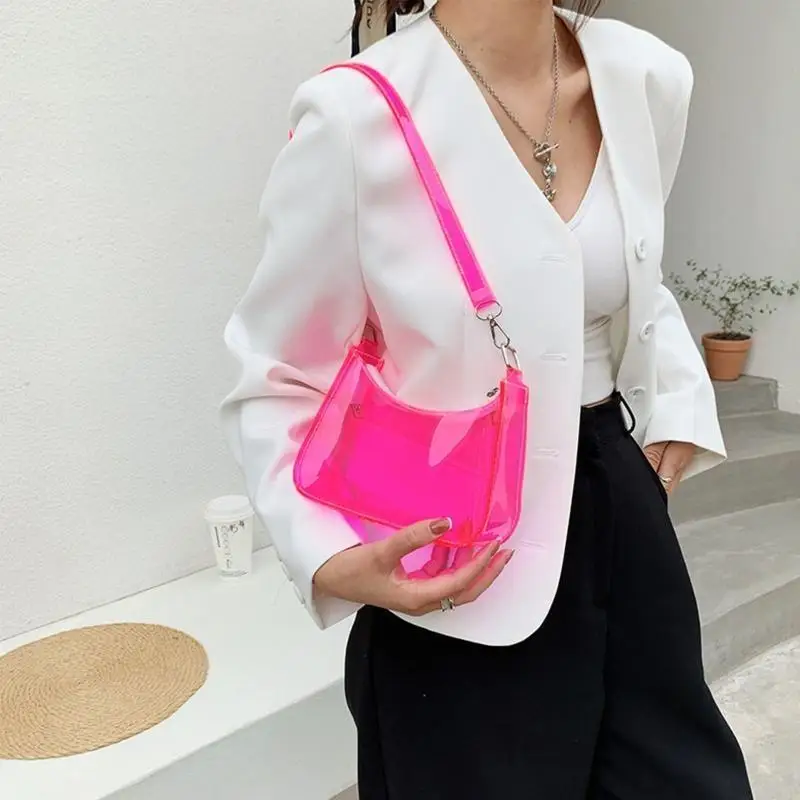 Fashion Vintage Ladies Solid Color Clear Underarm Bag Casual Women Hobos Handbag 547A
Fashion Vintage Ladies Solid Color Clear Underarm Bag Casual Women Hobos Handbag 547A