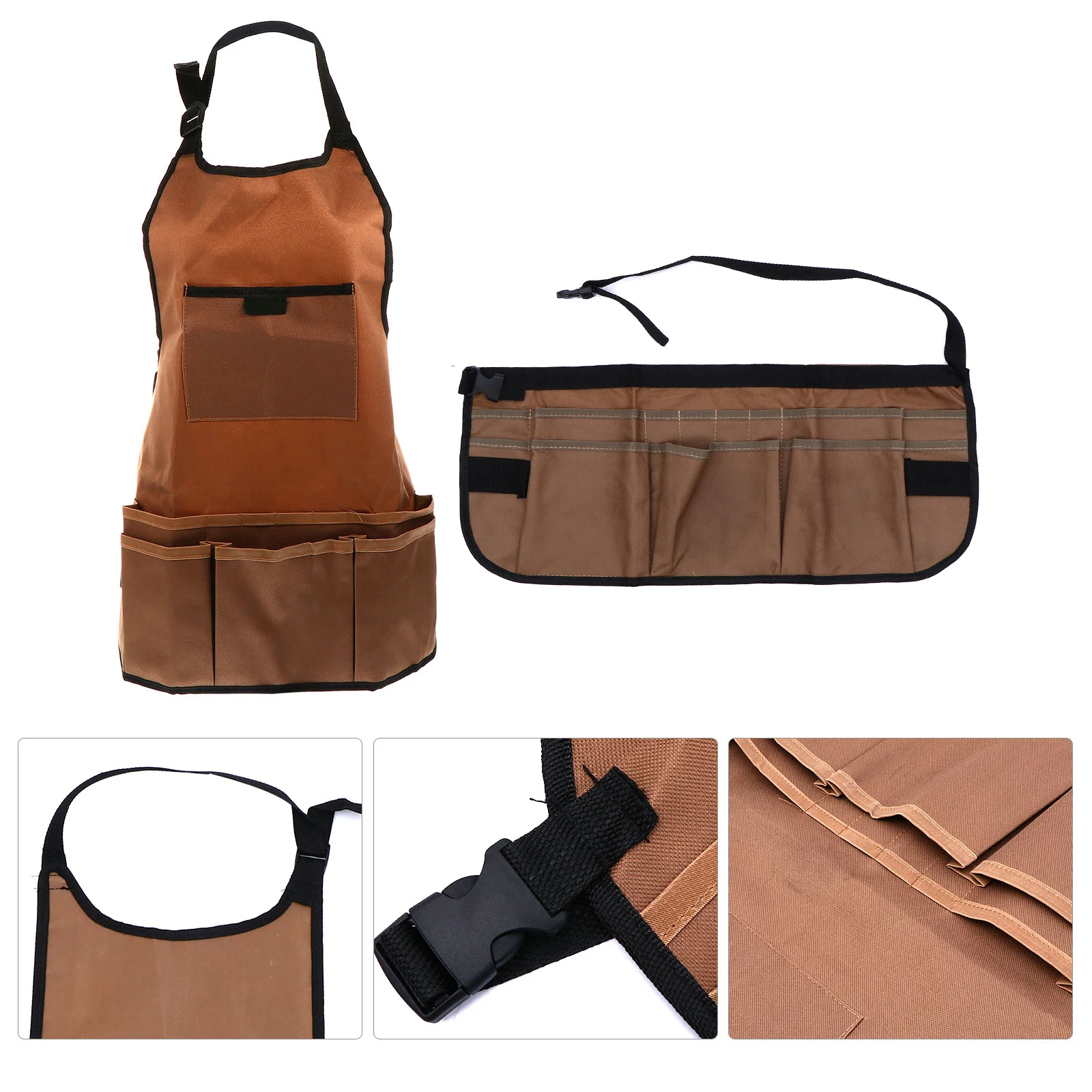 2Pcs Waterproof Gardening Apron Thickened Oxford Cloth with Large Pockets Adjustable Shoulder Strap for Planting Weeding
2Pcs Waterproof Gardening Apron Thickened Oxford Cloth with Large Pockets Adjustable Shoulder Strap for Planting Weeding