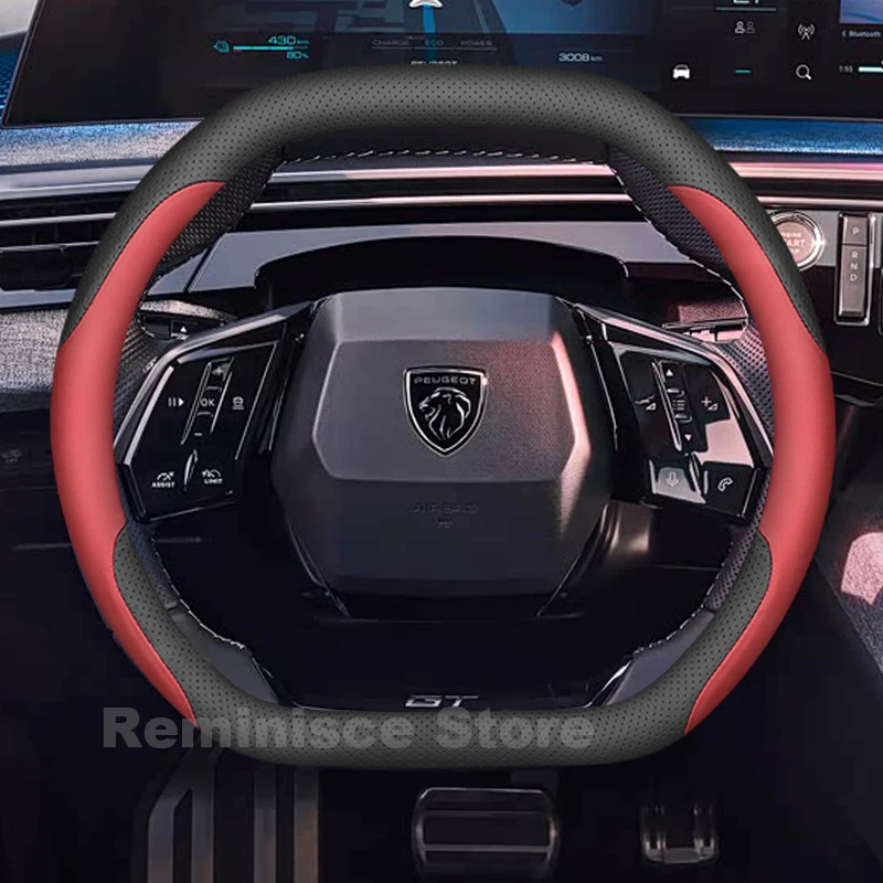 Leather Car Steering Wheel Cover for Peugeot 3008 e3008 GT Sport GT Hybrid 2021-2026 Auto Steering Wheel Peugeot 308 Accessories
Leather Car Steering Wheel Cover for Peugeot 3008 e3008 GT Sport GT Hybrid 2021-2026 Auto Steering Wheel Peugeot 308 Accessories