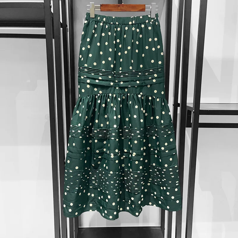 Fashionable Polka Dot Print Spliced Pleated Puffy Skirt Cake Style Half Skirt Early Autumn Collection Women's Premium Fashion
Fashionable Polka Dot Print Spliced Pleated Puffy Skirt Cake Style Half Skirt Early Autumn Collection Women's Premium Fashion
