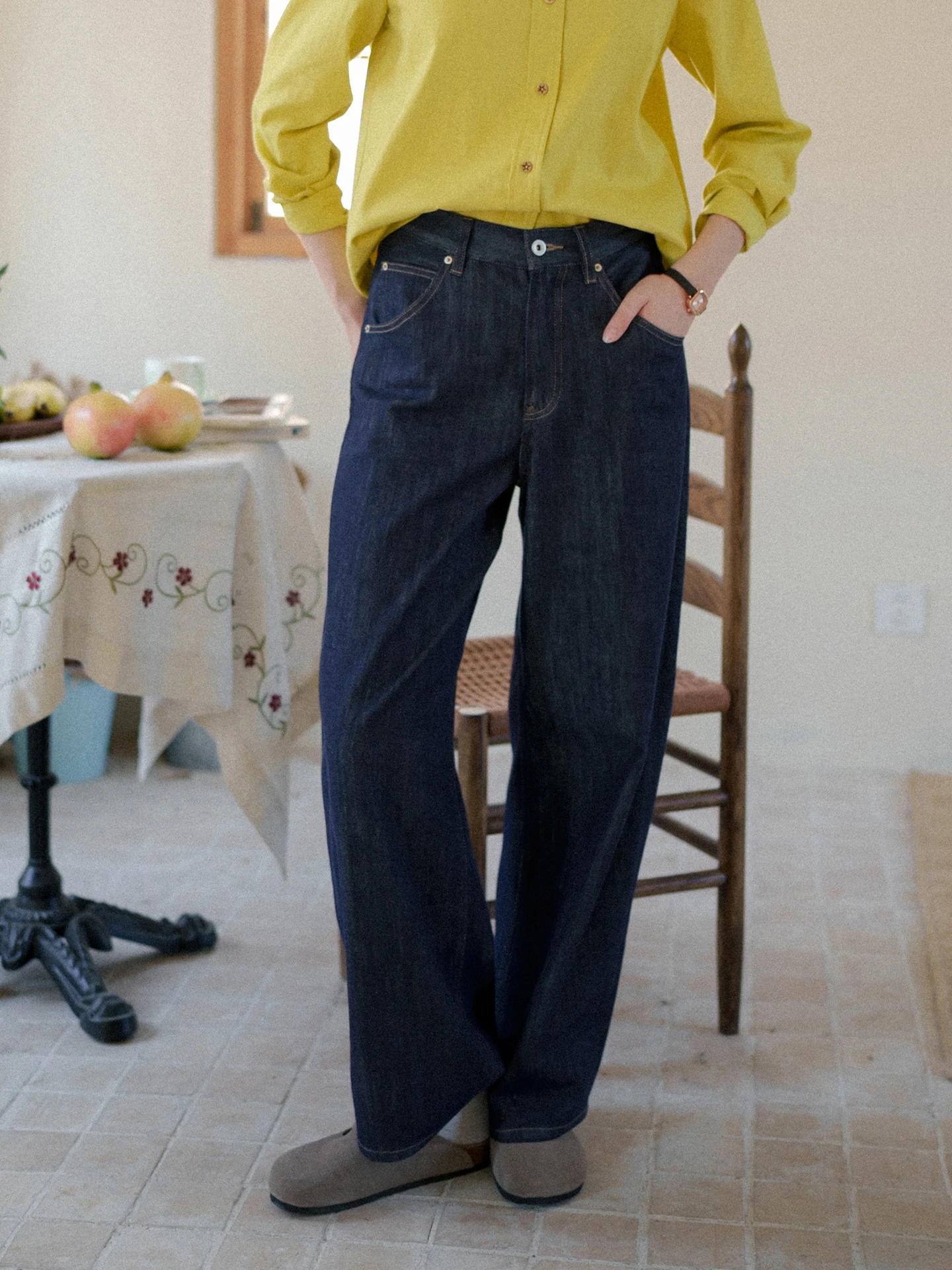 MarchNoon Eco-Friendly Non-Fading Indigo Blue Versatile Slimming Wide Leg Jeans High Waist Denim Pants French Sle Winter Wear
MarchNoon Eco-Friendly Non-Fading Indigo Blue Versatile Slimming Wide Leg Jeans High Waist Denim Pants French Sle Winter Wear