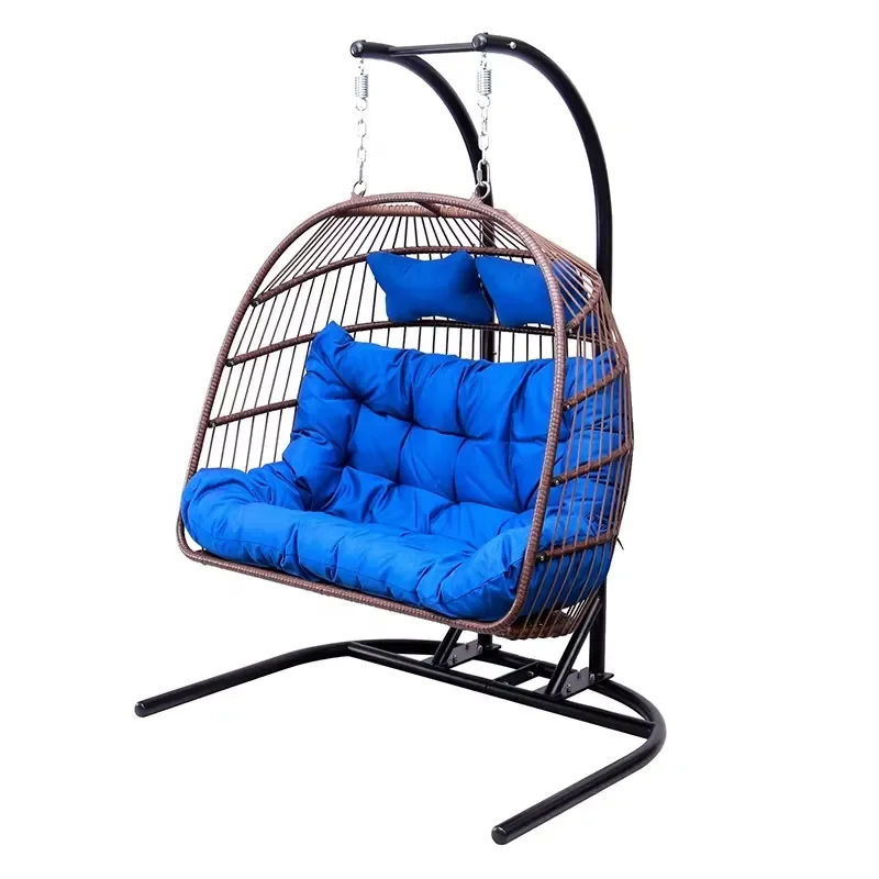 2 Person Villa Garden Front Porch Wicker Furniture Outdoor Patio Double Metal Rattan Hanging Swing Chair with Stand for
2 Person Villa Garden Front Porch Wicker Furniture Outdoor Patio Double Metal Rattan Hanging Swing Chair with Stand for