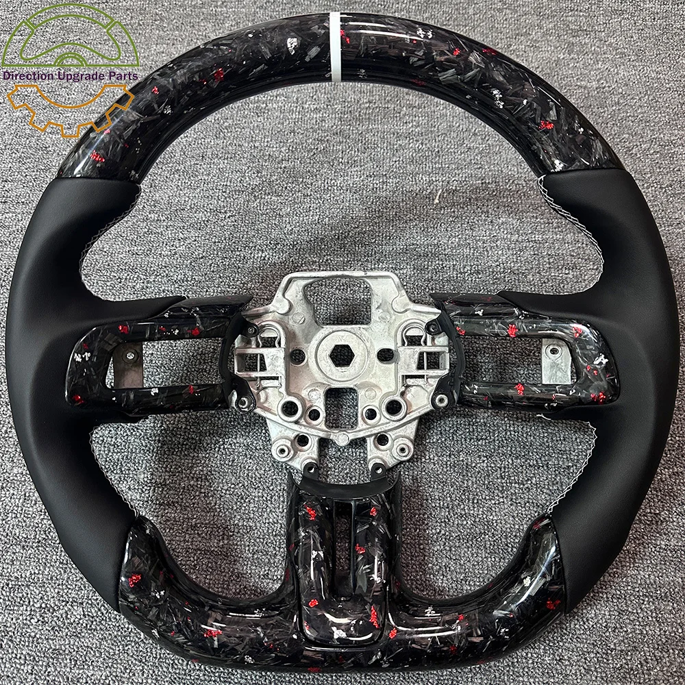 Forged Carbon Fiber Perforated Leather Wheel White Stitching Fit for Ford Mustang Car Steering Wheel 2017-2024
Forged Carbon Fiber Perforated Leather Wheel White Stitching Fit for Ford Mustang Car Steering Wheel 2017-2024