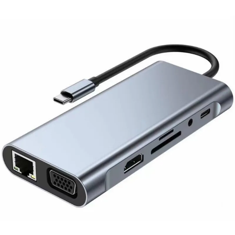Ten-in-one docking station network interface card USB 3.0 is suitable for Apple Huawei computer HDTV eight-in-one
Ten-in-one docking station network interface card USB 3.0 is suitable for Apple Huawei computer HDTV eight-in-one
