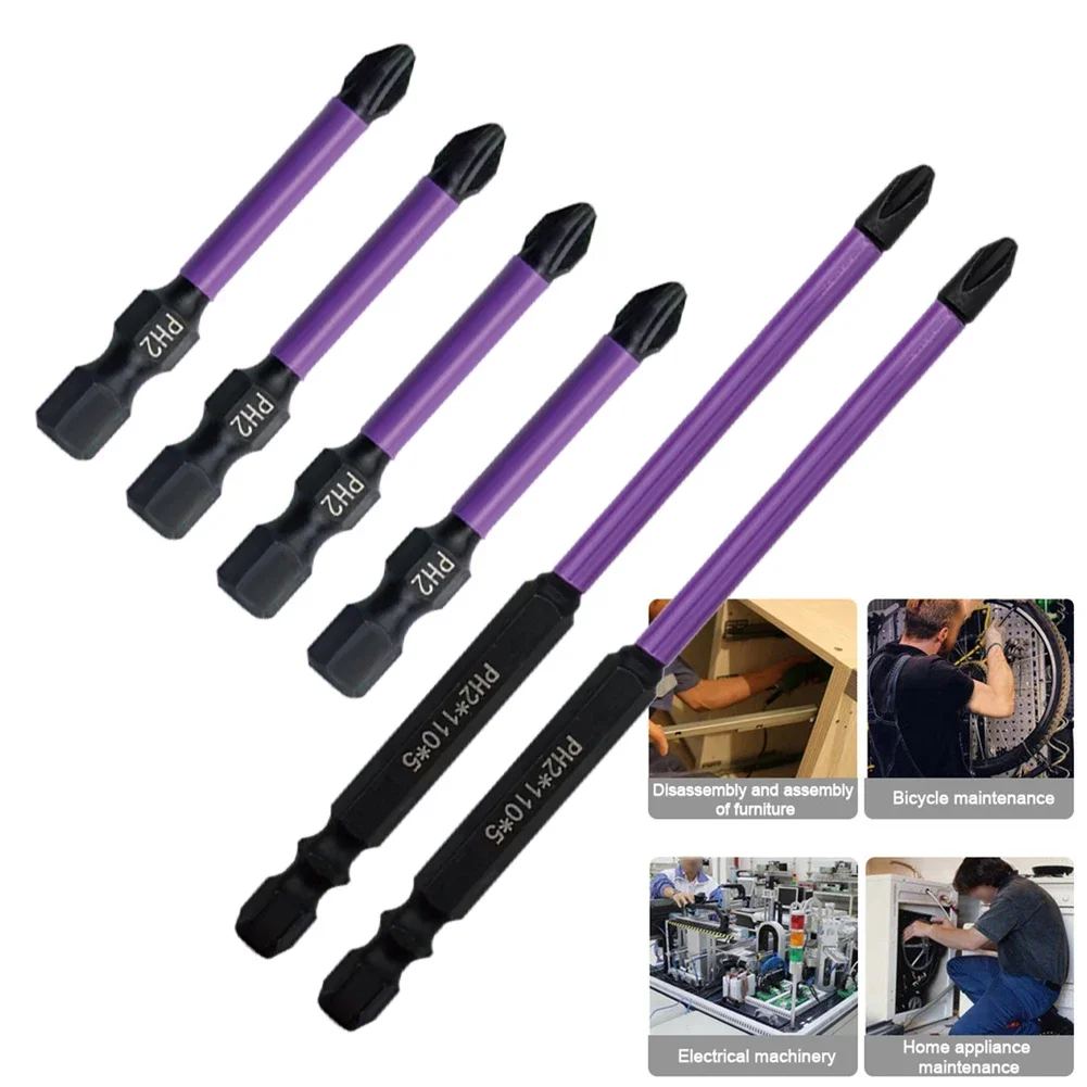 1/2/4pcs 50mm/110mm Cross Screwdriver Bits HRC61 Degree Magnetic Screwdriver Bits PH2 Screwdriver Impact Drill Bits
1/2/4pcs 50mm/110mm Cross Screwdriver Bits HRC61 Degree Magnetic Screwdriver Bits PH2 Screwdriver Impact Drill Bits