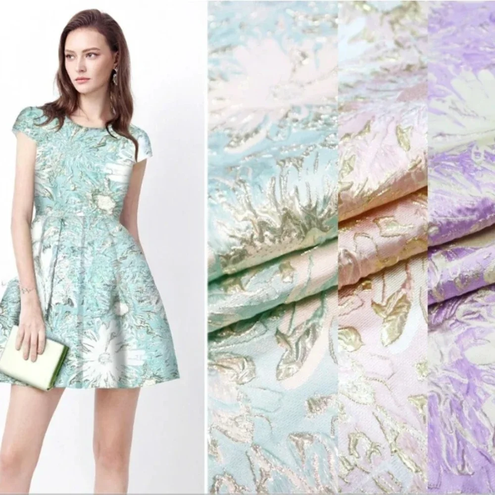 Metal Wire Brocade Jacquard Fabric Large Flower Yarn Dyed Dress Clothing Fashion Design Diy Sewing Cloth By The Meter
Metal Wire Brocade Jacquard Fabric Large Flower Yarn Dyed Dress Clothing Fashion Design Diy Sewing Cloth By The Meter