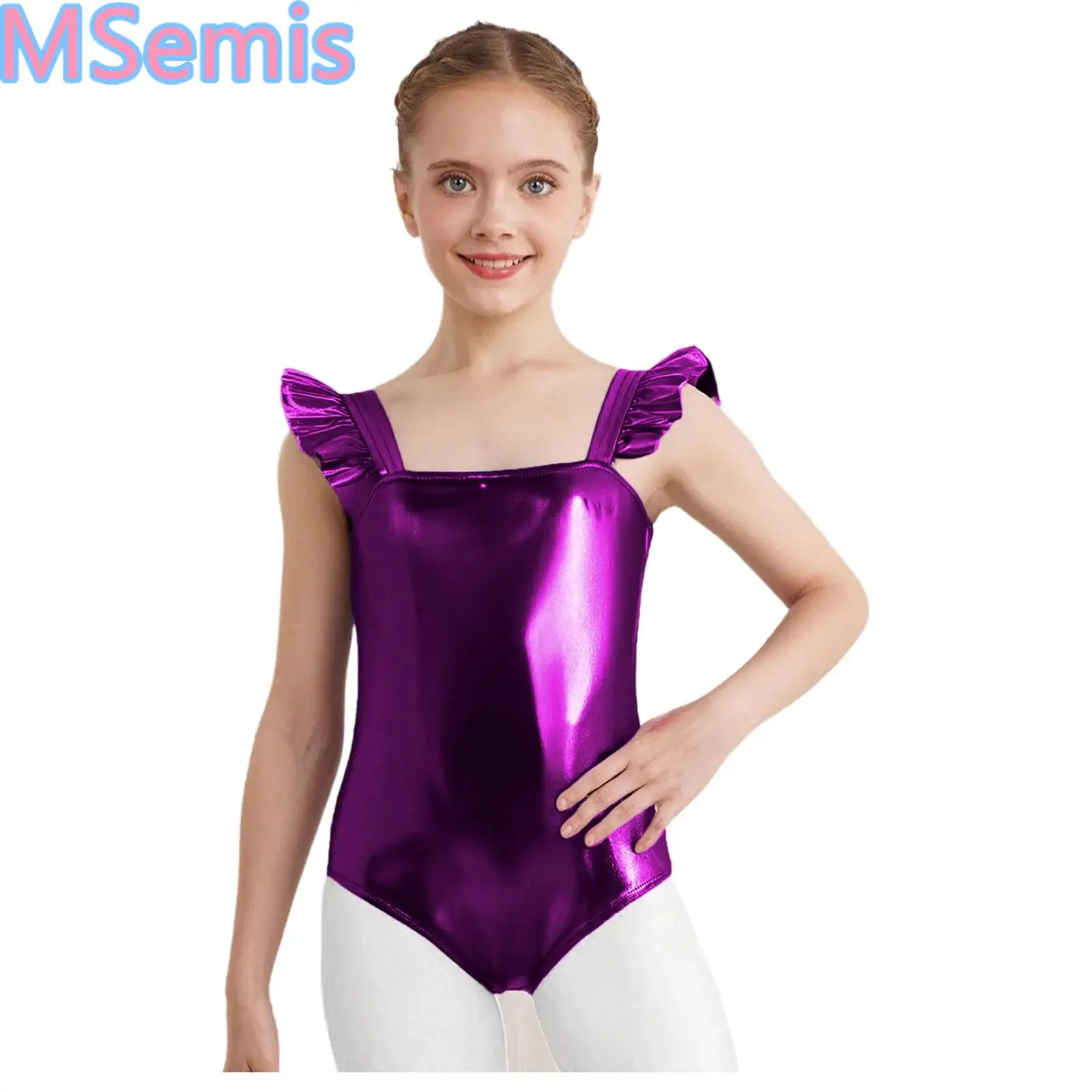 Kids Girls Metallic Shiny Gymnastics Leotards Ballet Dance Bodysuit Sleeveles Figure Skating Jumpsuit Tank Unitard Dance Wear
Kids Girls Metallic Shiny Gymnastics Leotards Ballet Dance Bodysuit Sleeveles Figure Skating Jumpsuit Tank Unitard Dance Wear