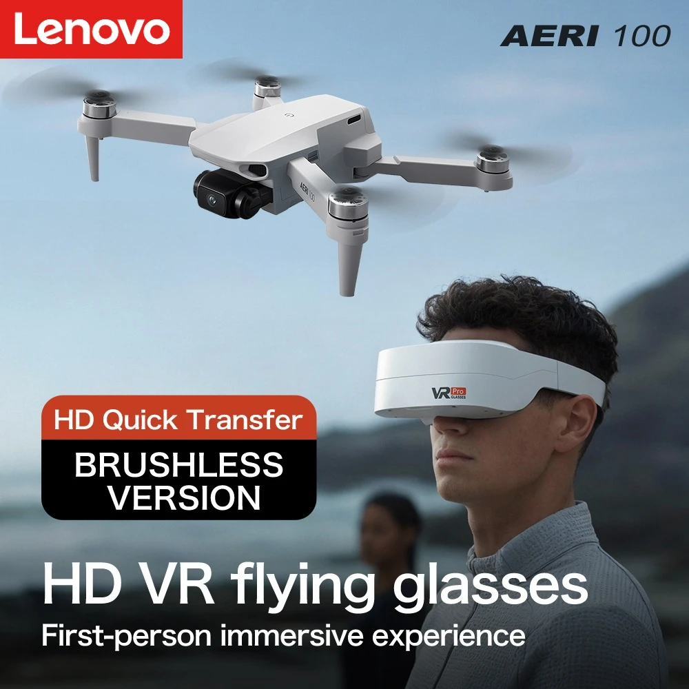 Lenovo Aeri100/Aeri100VR Remote Control Drone 5G WIFI RC Dron Quadcopter Obstacle Avoidance 8K HD Dual Camera FPV Mini Dron Toys
Lenovo Aeri100/Aeri100VR Remote Control Drone 5G WIFI RC Dron Quadcopter Obstacle Avoidance 8K HD Dual Camera FPV Mini Dron Toys