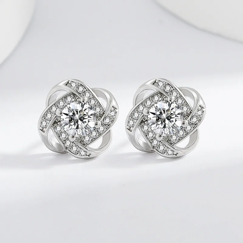 925 Sterling Silver Earrings For Women Round Zircon Earrings Sparkling Party Wedding Jewelry Gift Accessories
925 Sterling Silver Earrings For Women Round Zircon Earrings Sparkling Party Wedding Jewelry Gift Accessories