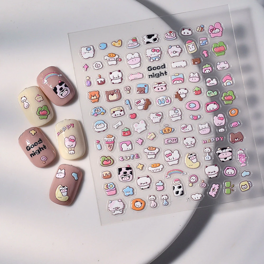 RIZZNAIL Lovely Beverage Drink Cat Ear Bear Cow Pink Flower Self Adhesive Uv Dog Breed Nail Art Stickers for Nail Glitter Decor
RIZZNAIL Lovely Beverage Drink Cat Ear Bear Cow Pink Flower Self Adhesive Uv Dog Breed Nail Art Stickers for Nail Glitter Decor