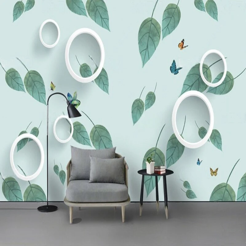 MU9173 Современный элегантный и простой телевизор на заказ, украшение дома, спальня, фоновая стена с цветочными листьями 
MU9173 Современный элегантный и простой телевизор на заказ, украшение дома, спальня, фоновая стена с цветочными листьями