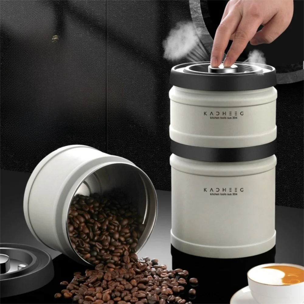 Portable 304 Stainless Steel Coffee Bean Storage Box Moisture-proof Convenient Vacuum Sealed Jar Grain Nut Storage Container
Portable 304 Stainless Steel Coffee Bean Storage Box Moisture-proof Convenient Vacuum Sealed Jar Grain Nut Storage Container