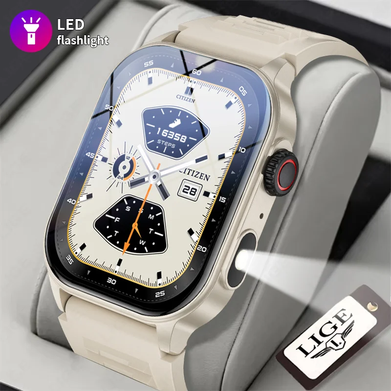 LIGE LED Men's Smart Watch Bluetooth Voice Control 100+ Sports Mode Health Monitoring Outdoor Flashlight Sports Smartwatch 2026
LIGE LED Men's Smart Watch Bluetooth Voice Control 100+ Sports Mode Health Monitoring Outdoor Flashlight Sports Smartwatch 2026