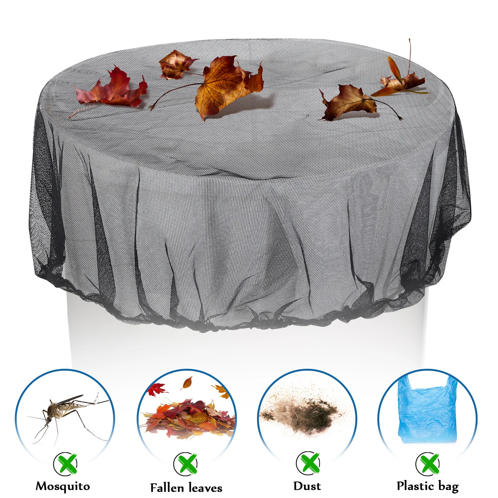 4Pcs Fine Mesh Covers for Rain Barrels Easy Use Drawstring Design Net Cover for Water Buckets Mesh Cover Net Covers,
4Pcs Fine Mesh Covers for Rain Barrels Easy Use Drawstring Design Net Cover for Water Buckets Mesh Cover Net Covers,