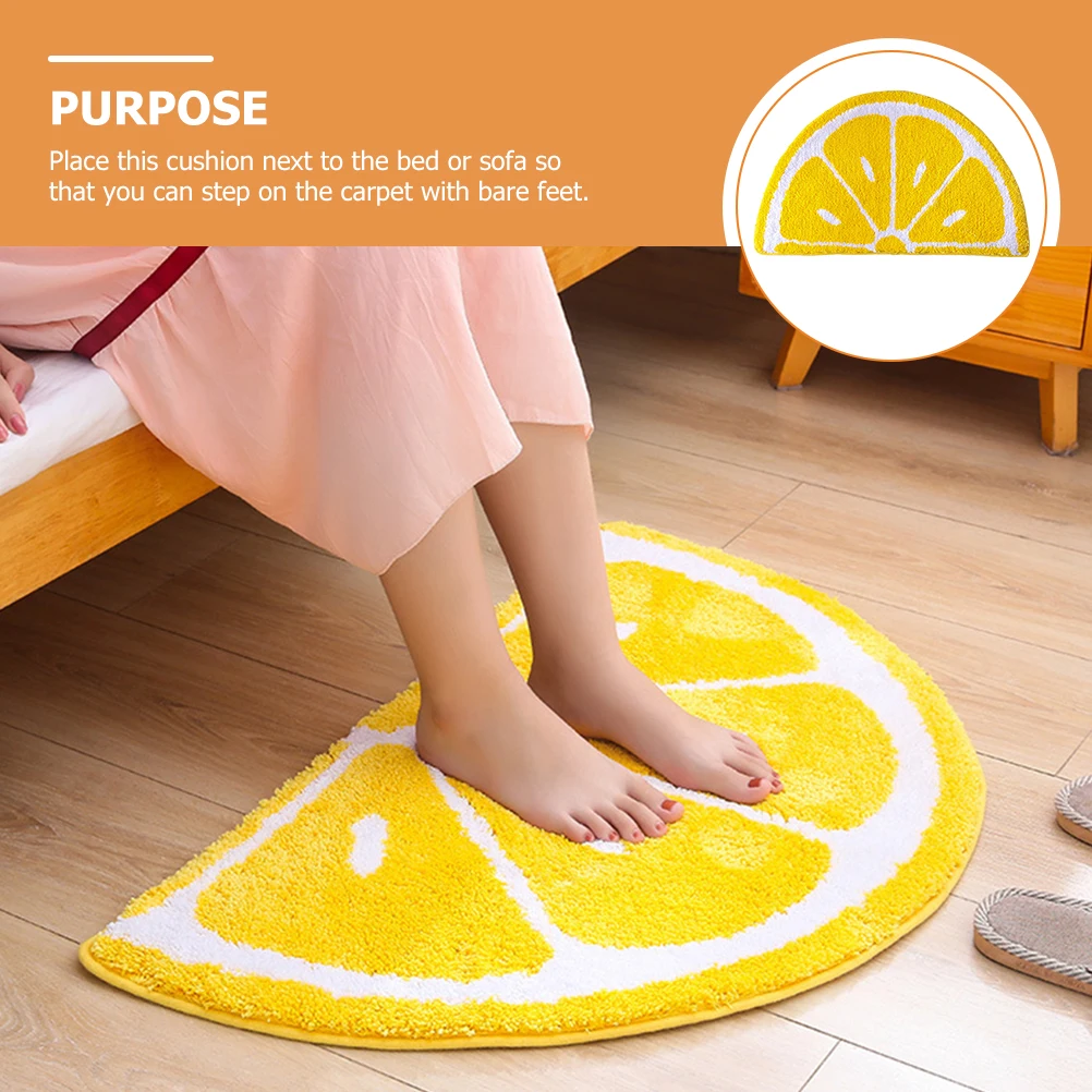 Thickened Fruit Indoor Semicircle Doormat Kitchen Decor Entryway Rug Comfortable Floor Cushion Bedroom Sofa
Thickened Fruit Indoor Semicircle Doormat Kitchen Decor Entryway Rug Comfortable Floor Cushion Bedroom Sofa