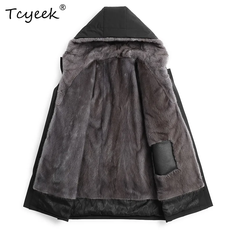 Tcyeek Real Fur Coat Men Winter Clothes Mid-length Mens Coats New in Outerwears Warm Mink Fur Jacket Rabbit Fur Sleeve Lining
Tcyeek Real Fur Coat Men Winter Clothes Mid-length Mens Coats New in Outerwears Warm Mink Fur Jacket Rabbit Fur Sleeve Lining