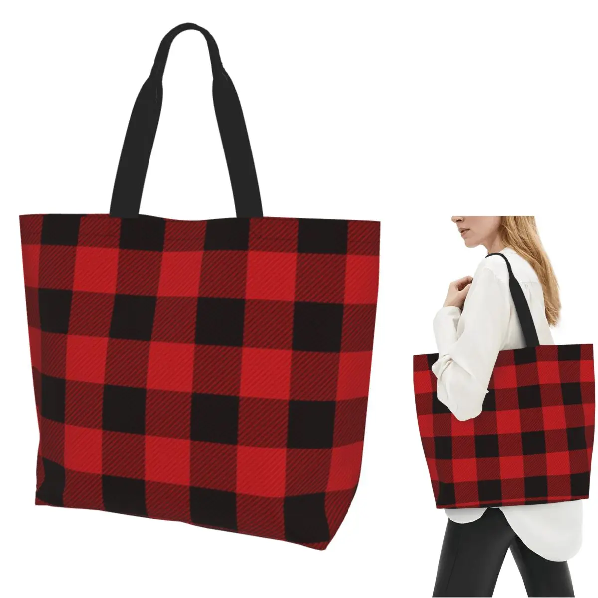 Country Christmas Cottage Primitive Lumberjack Buffalo Plaid Shopping Tote Bag Canvas Shoulder Bags Shopper Grocery Handbag
Country Christmas Cottage Primitive Lumberjack Buffalo Plaid Shopping Tote Bag Canvas Shoulder Bags Shopper Grocery Handbag