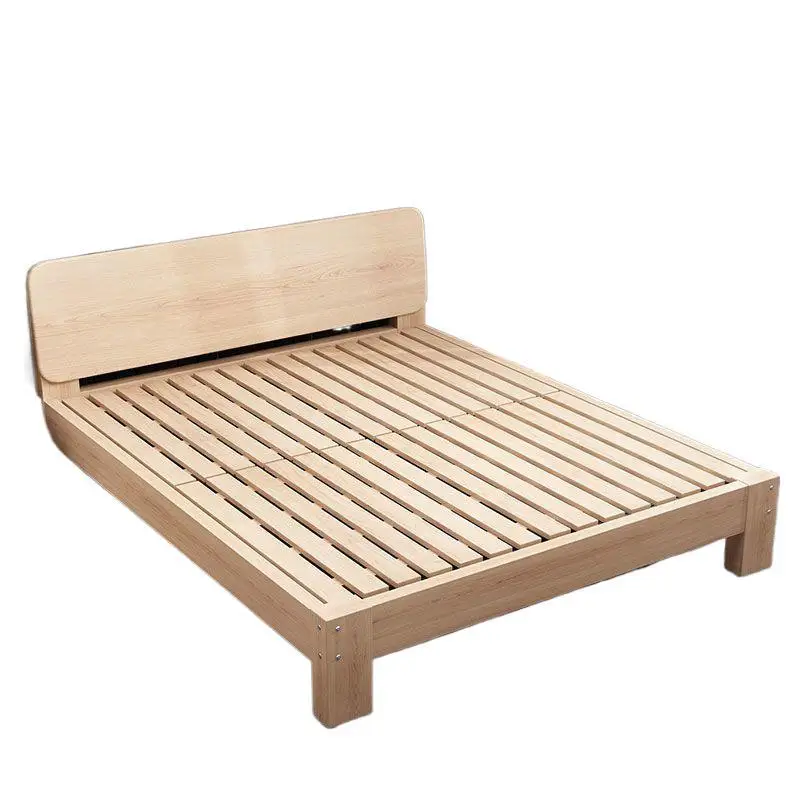Beech solid wood modern double single adult home master bedroom rental room bed
Beech solid wood modern double single adult home master bedroom rental room bed