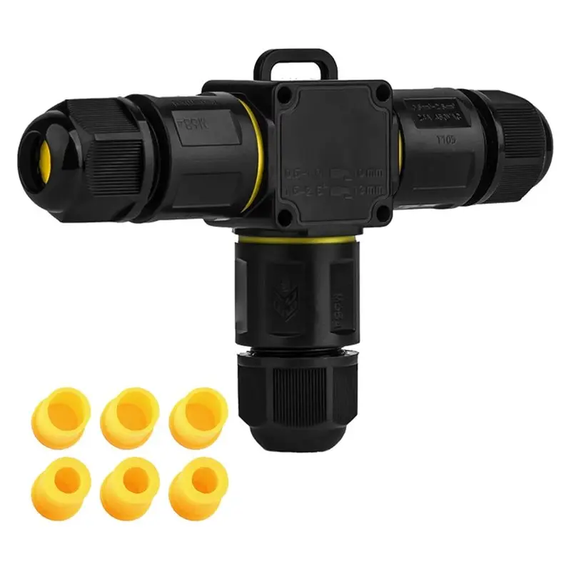 75STO-IP68 Screwless Lever Waterproof Outdoor T Shape 3P Junction Box 3Way 4-11Mm 450V24A CE Electrical Quick Release Cable
75STO-IP68 Screwless Lever Waterproof Outdoor T Shape 3P Junction Box 3Way 4-11Mm 450V24A CE Electrical Quick Release Cable