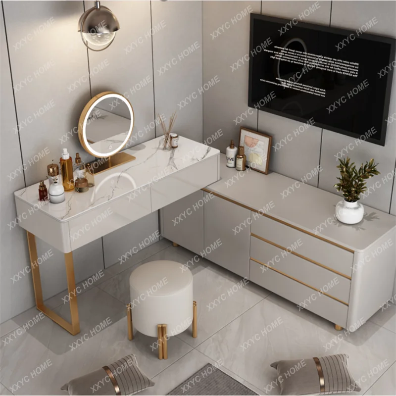ML Light luxury dresser modern simple bedroom rock slab corner Internet celebrity new makeup table
ML Light luxury dresser modern simple bedroom rock slab corner Internet celebrity new makeup table